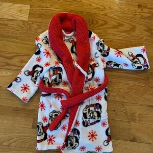 Disney Minnie Mouse Print Kids Robe